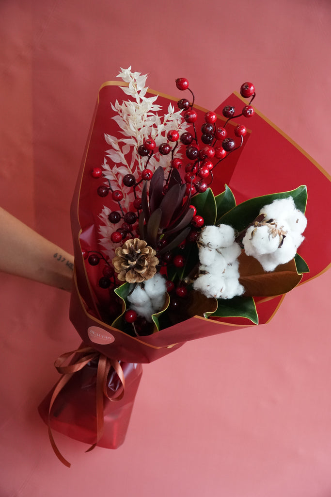 The Merry Berry Hand Tied Bouquet