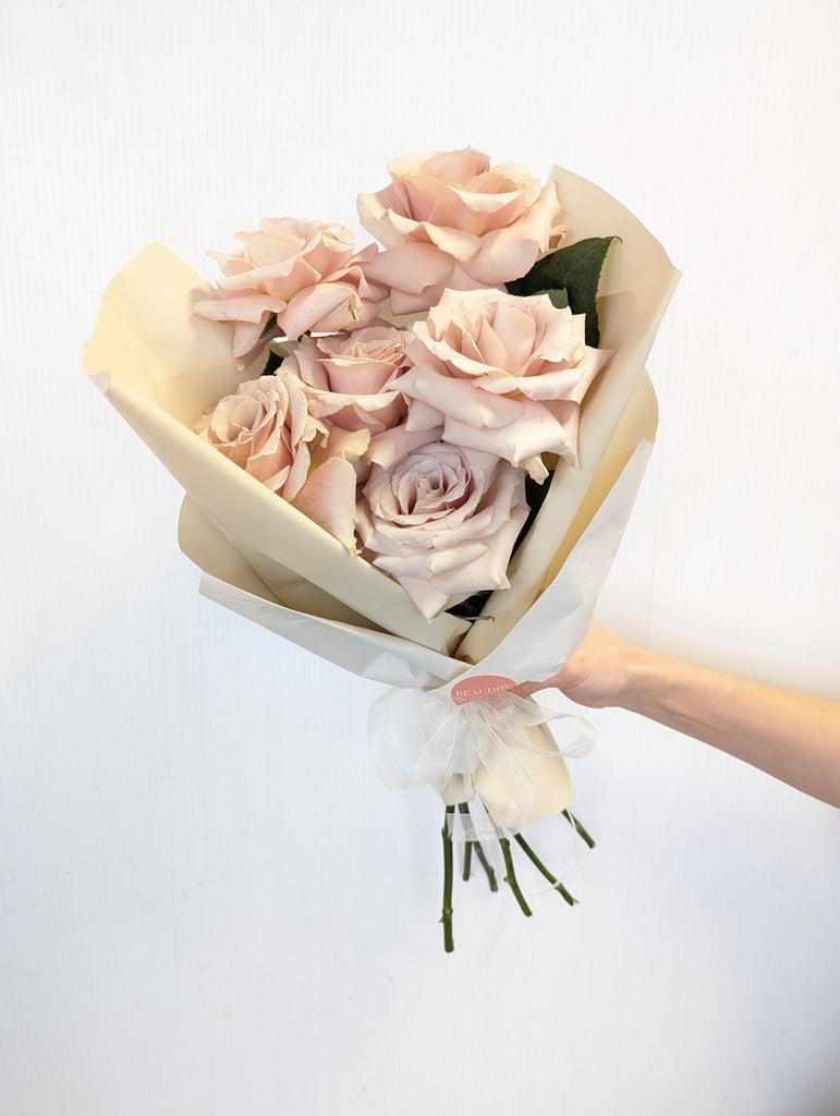 Quicksand Rose Hand Tied Bouquet
