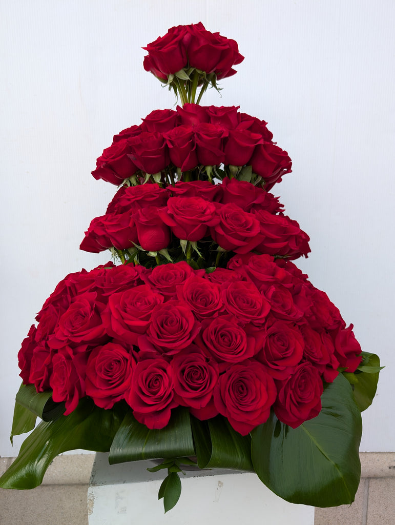 Rose Tower of Love Arrangement