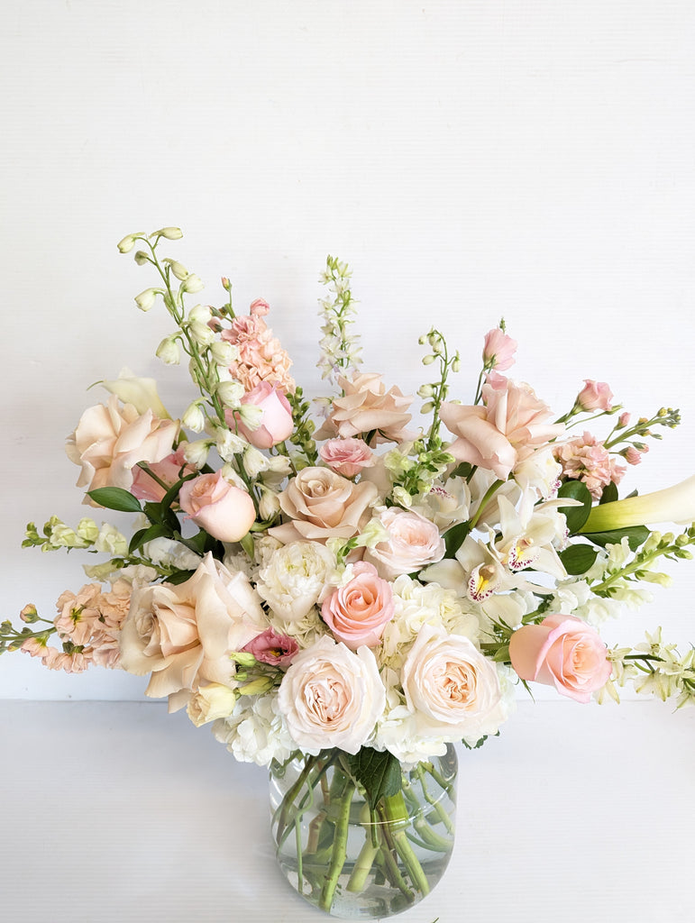 Dusty Rose Elegance Vase Arrangement