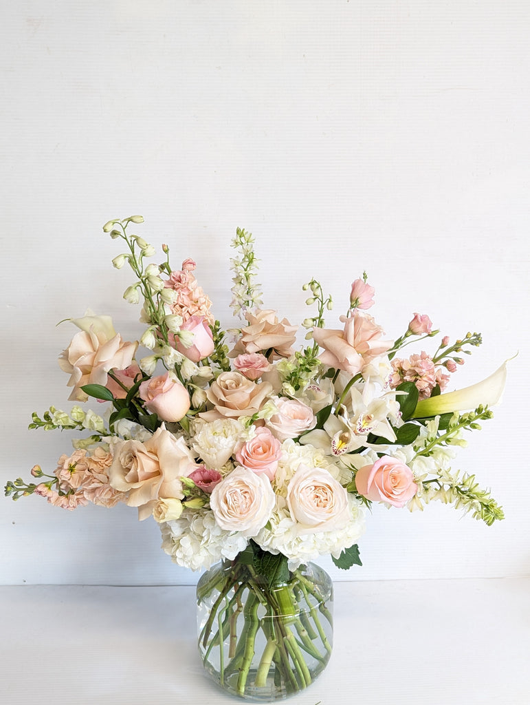 Dusty Rose Elegance Vase Arrangement