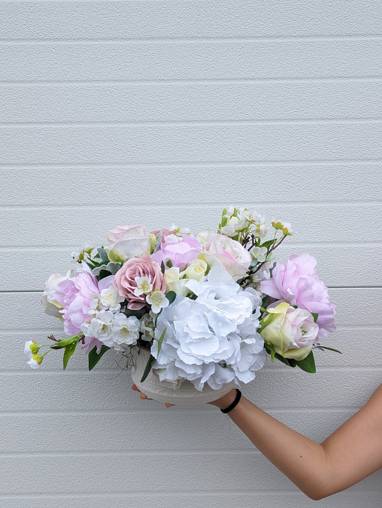 Blossoming Blush Mauve Centerpiece