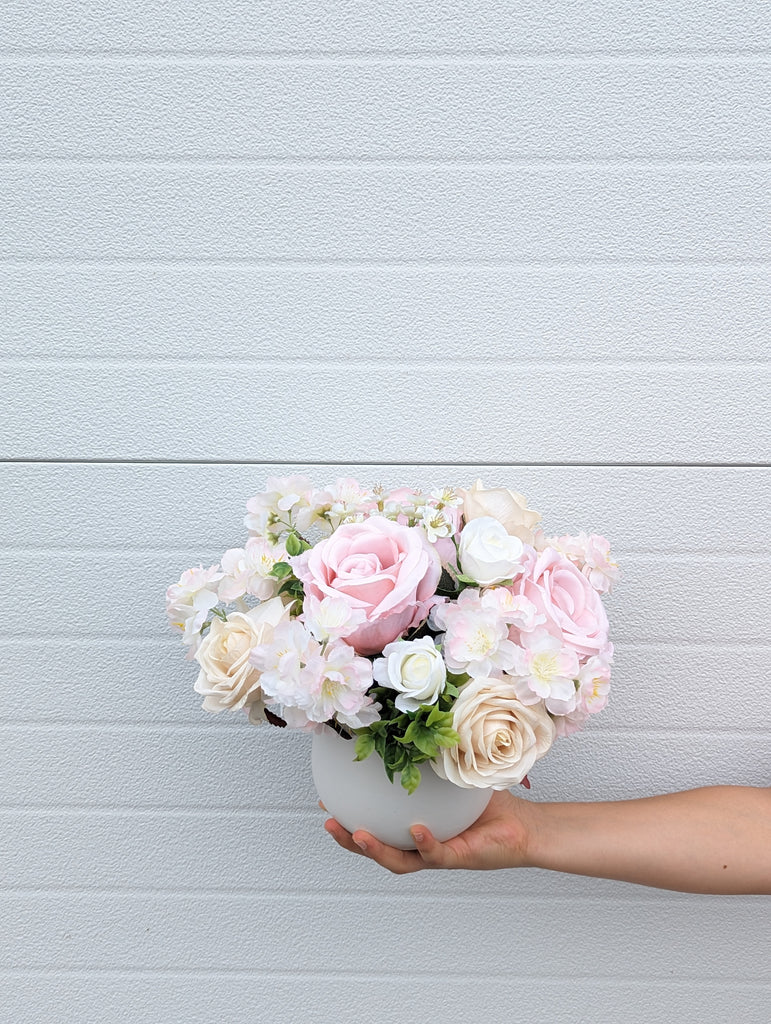 Blush Blossom Faux Arrangement