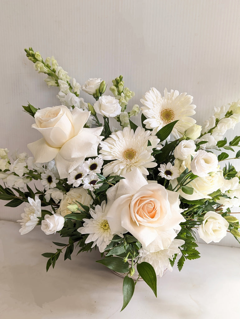 All White Sympathy Basket