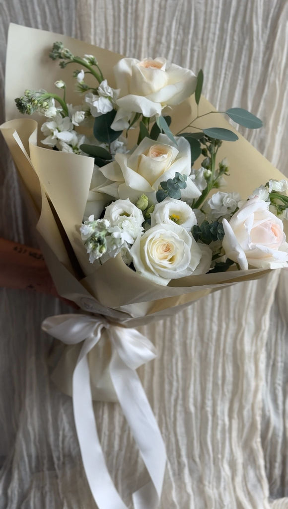 White O'Hara Garden Hand Tied Bouquet