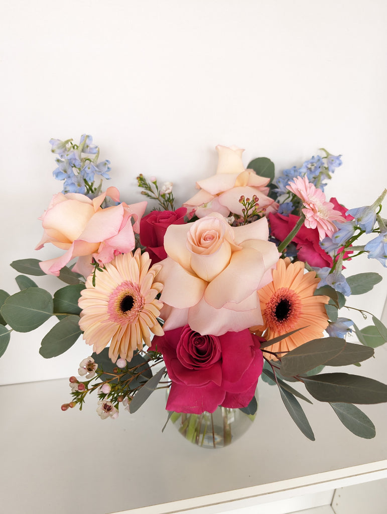 Ashley Blue Vase Arrangement