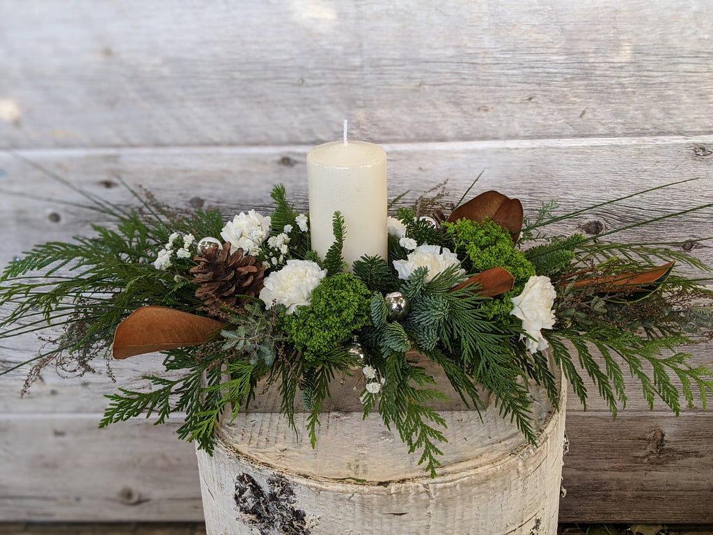 Rustic Pillar Centrepiece