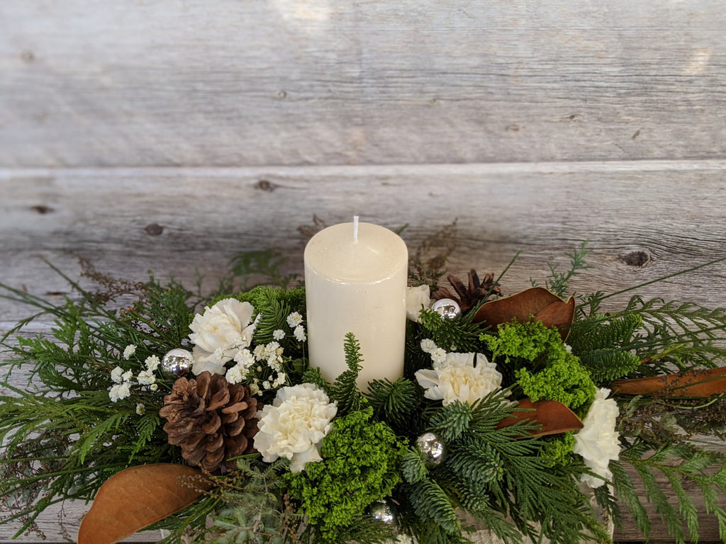 Rustic Pillar Centrepiece