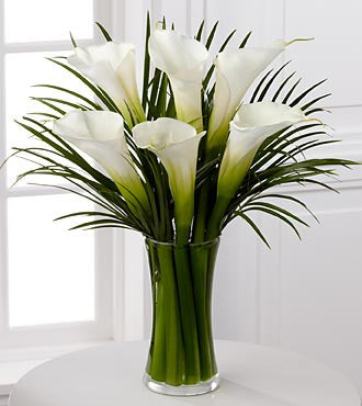 Endless Elegance Calla Lily Bouquet - VASE INCLUDED - Beaudry Flowers