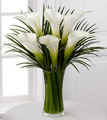 Endless Elegance Calla Lily Bouquet - VASE INCLUDED - Beaudry Flowers