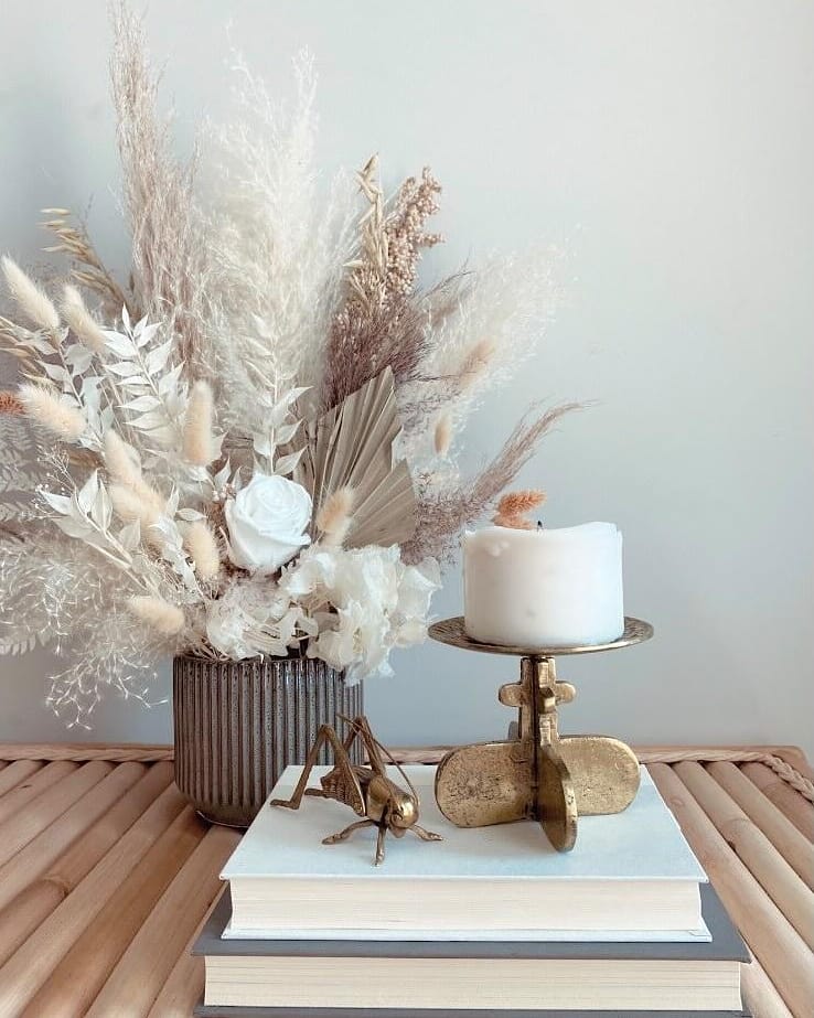 Frankie's Dried Arrangement (In a White Pot)