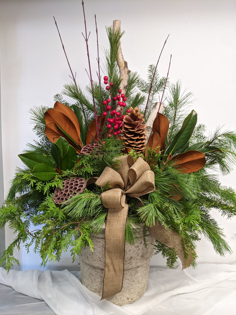 Natural Holiday Planter Insert (Pot not included)