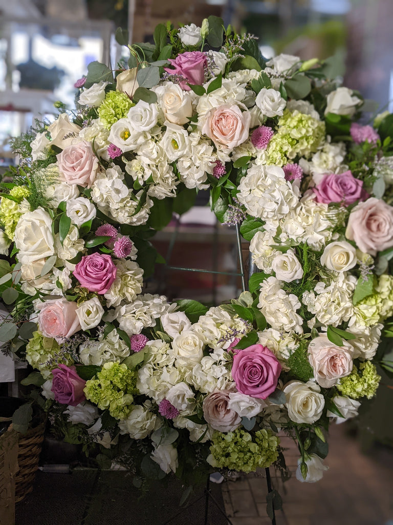 Pastel & Mauve Floral Wreath