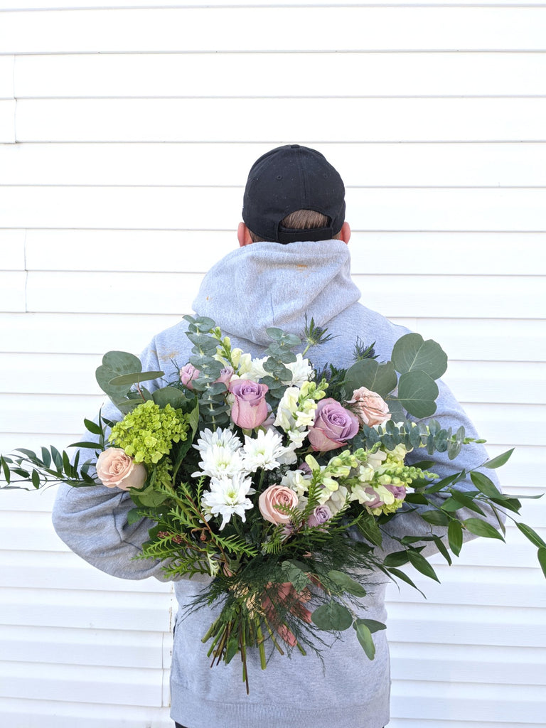 Lavender Pastel Hand Tied Bouquet