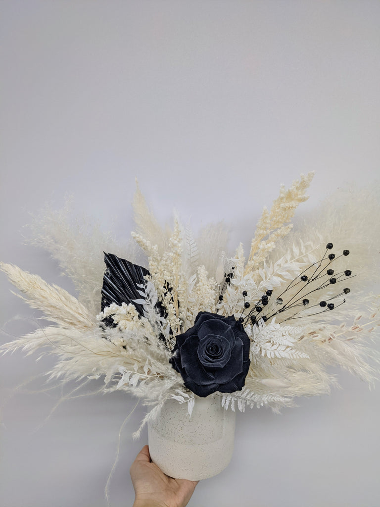 Black Accent Dried Arrangement