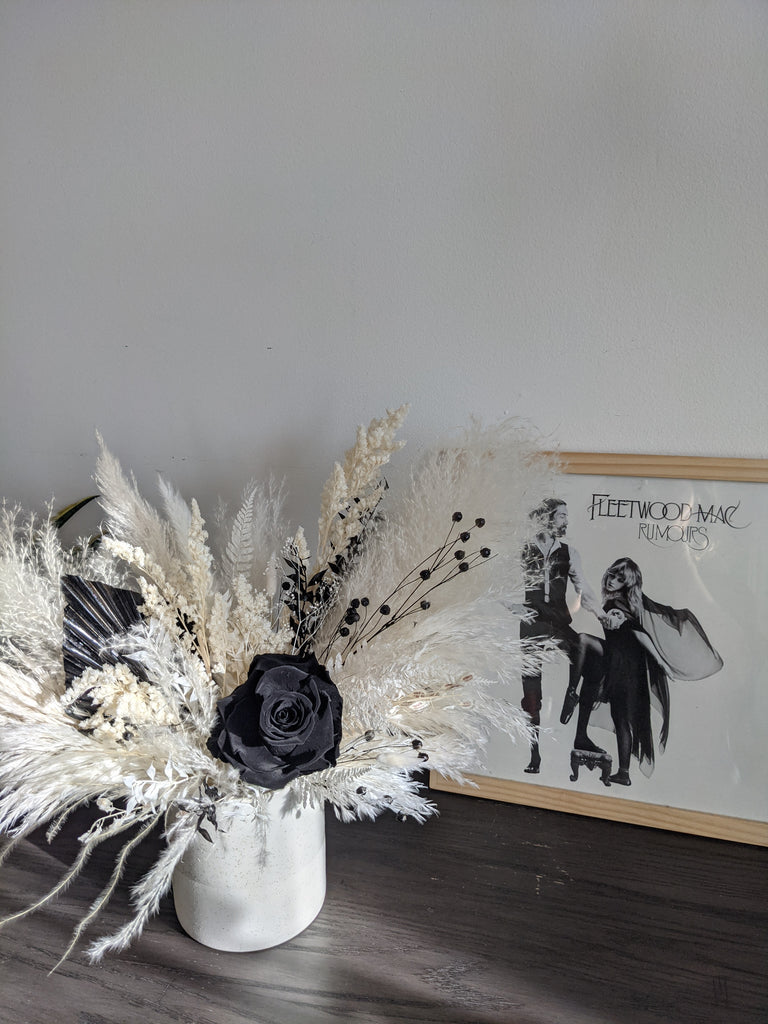 Black Accent Dried Arrangement