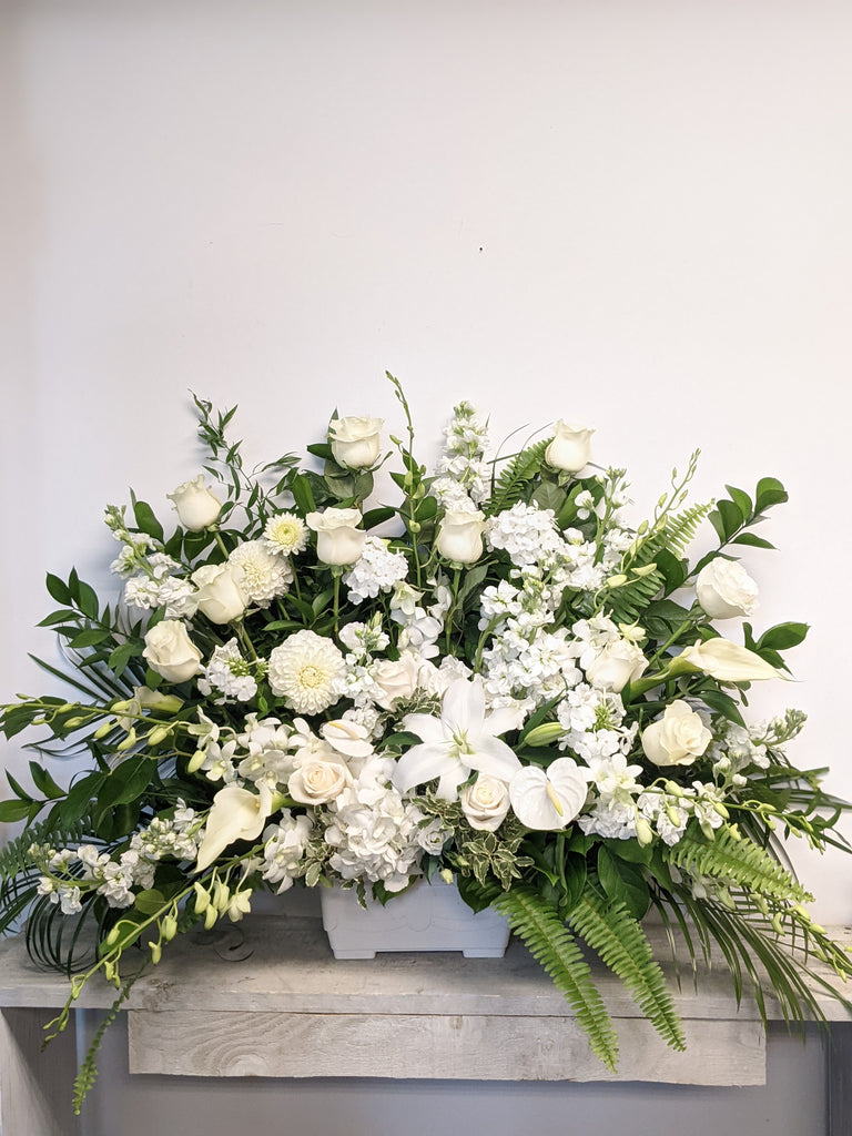 Grand Pretty In White Arrangement