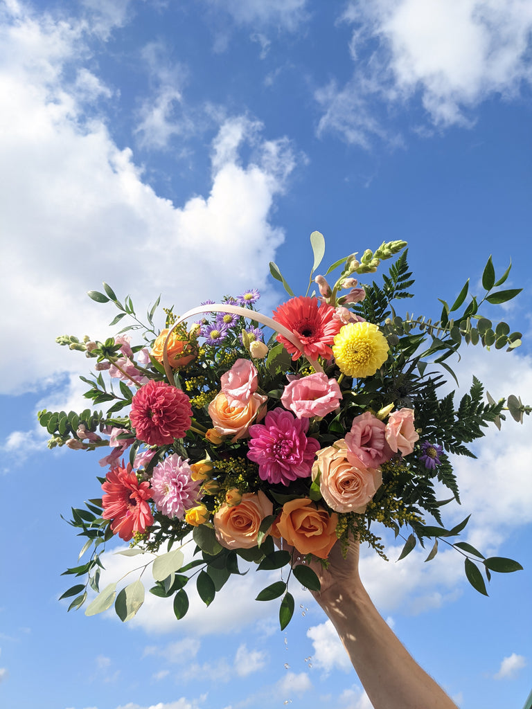 Fun & Colourful Basket Arrangement