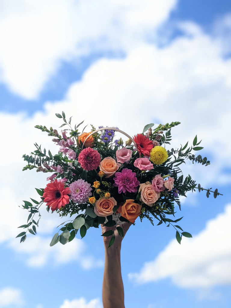 Fun & Colourful Basket Arrangement