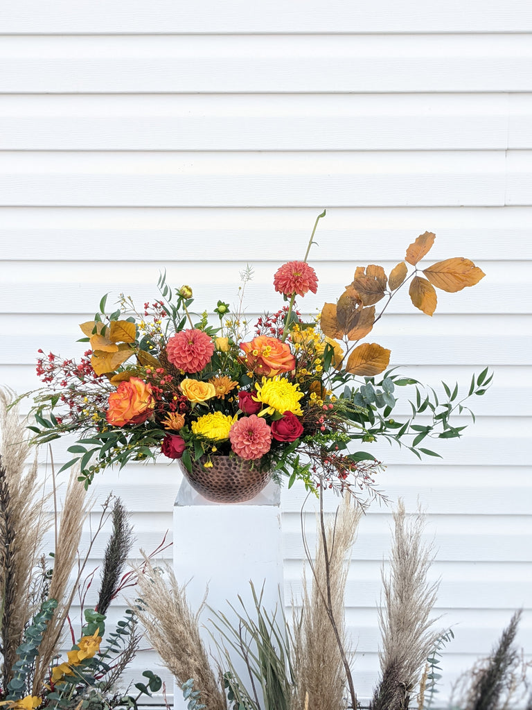 Love of Fall Arrangement (similar vase)
