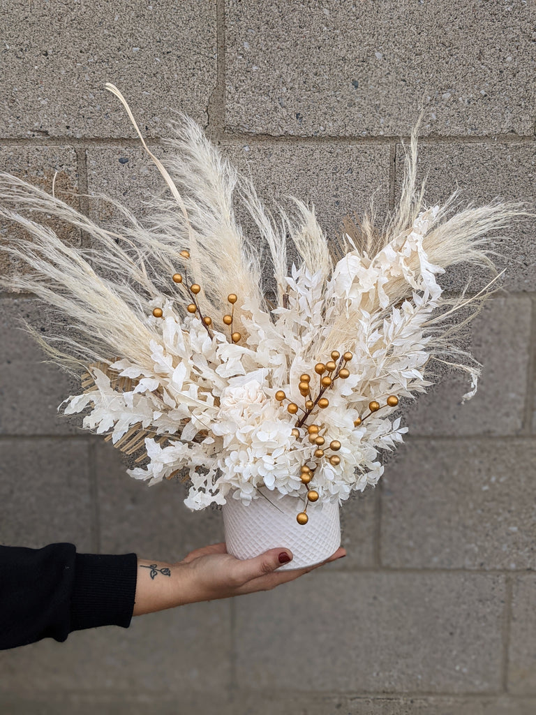 Gold Berry Holiday Dried Arrangement