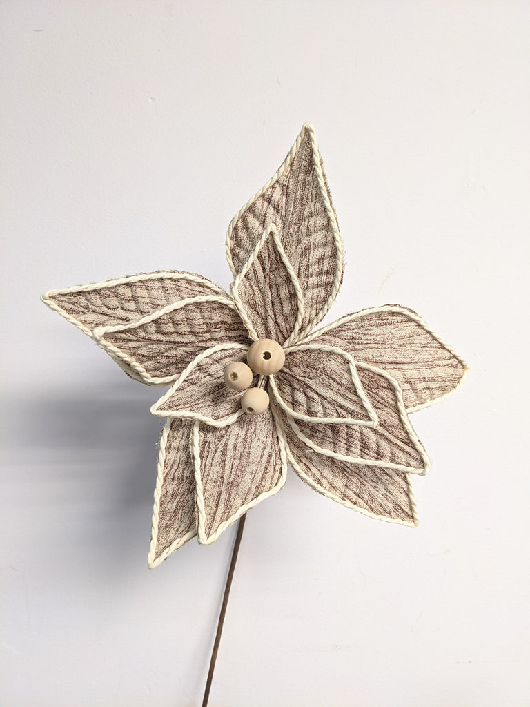 Decorative Natural Woodland Poinsettia