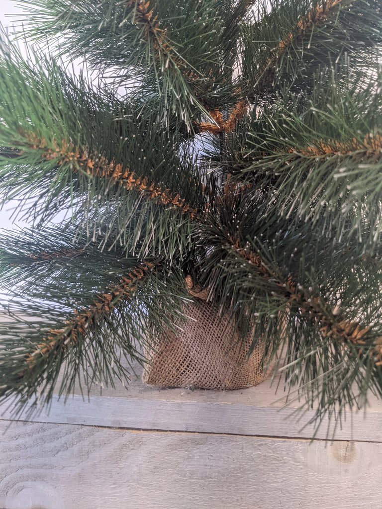 2' Faux Frosted Alaskan Pine Tree