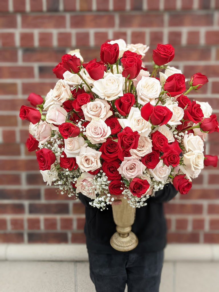 Grand Lola Gold Vase Arrangement