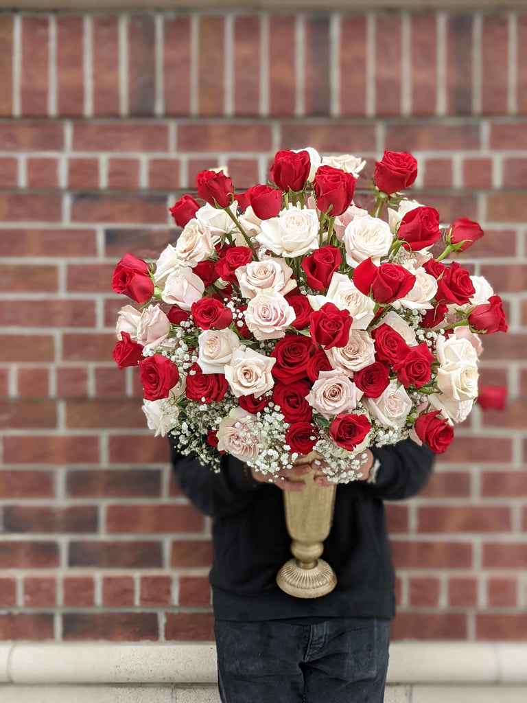 Grand Lola Gold Vase Arrangement