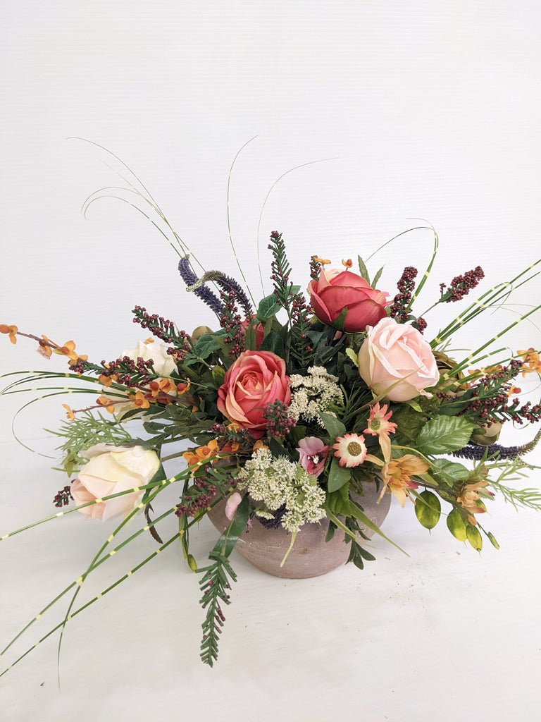 Artificial/Silk Coral Charm Arrangement
