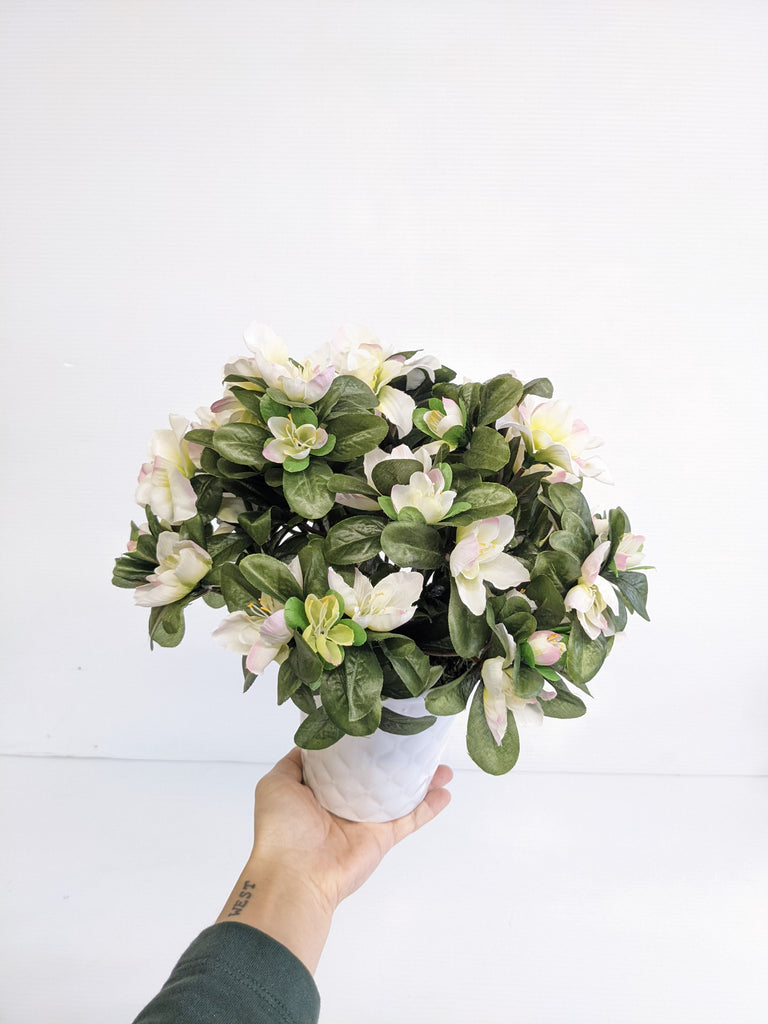 Artificial/Silk Potted Azalea