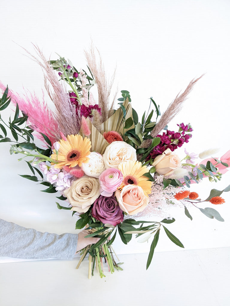 Wild Floral Fresh & Dried Hand-Tied Bouquet