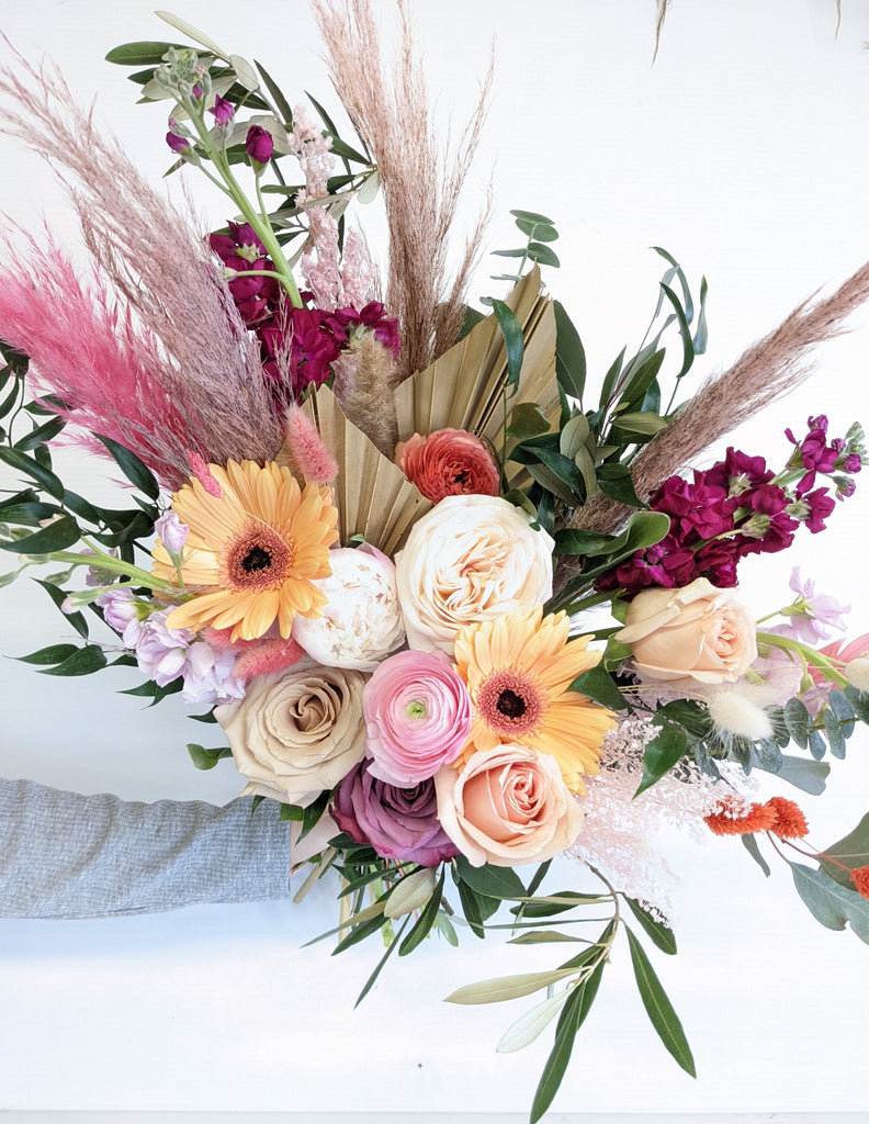 Wild Floral Fresh & Dried Hand-Tied Bouquet