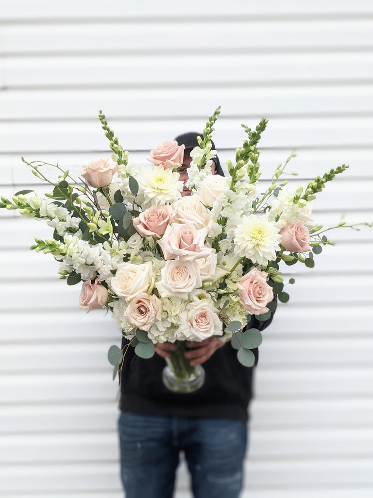 Sandy Rose Vase Arrangement