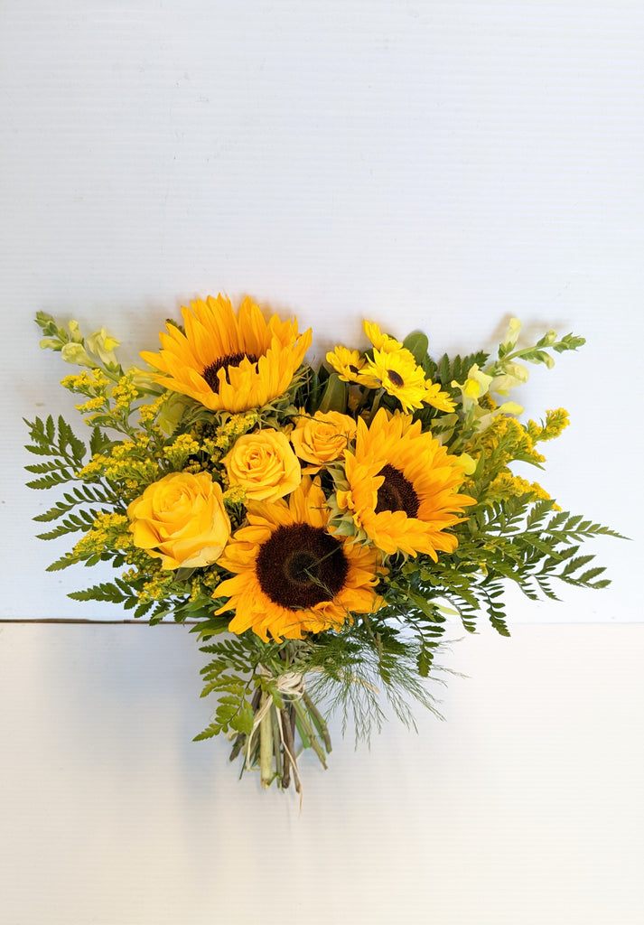 Bright & Yellow Hand-Tied Bouquet