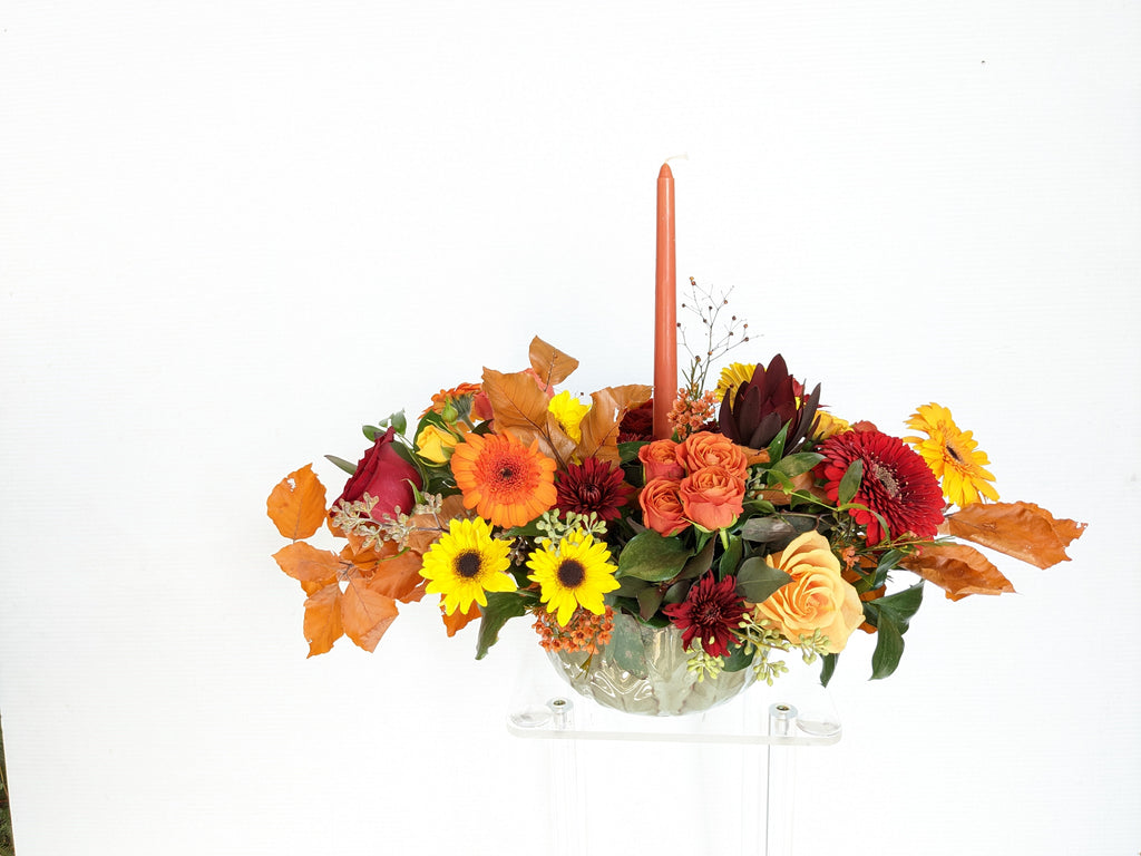 Candlelight Thanksgiving Centerpiece