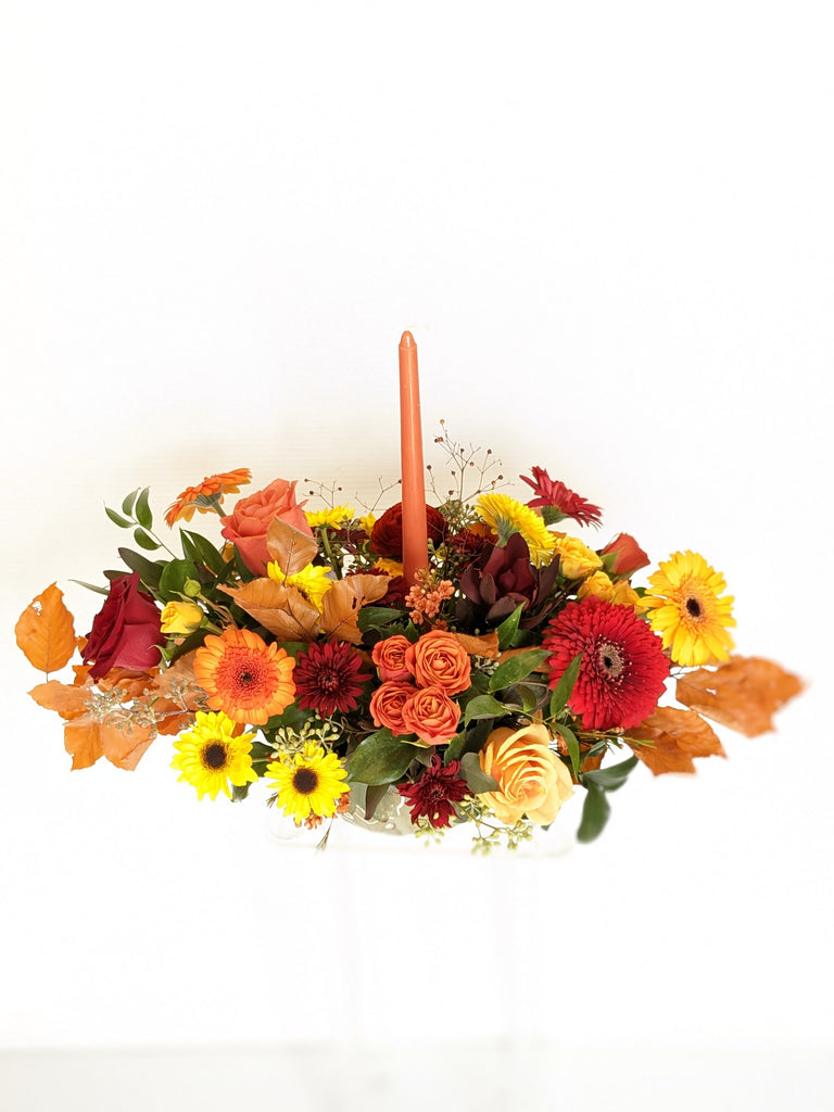 Candlelight Thanksgiving Centerpiece