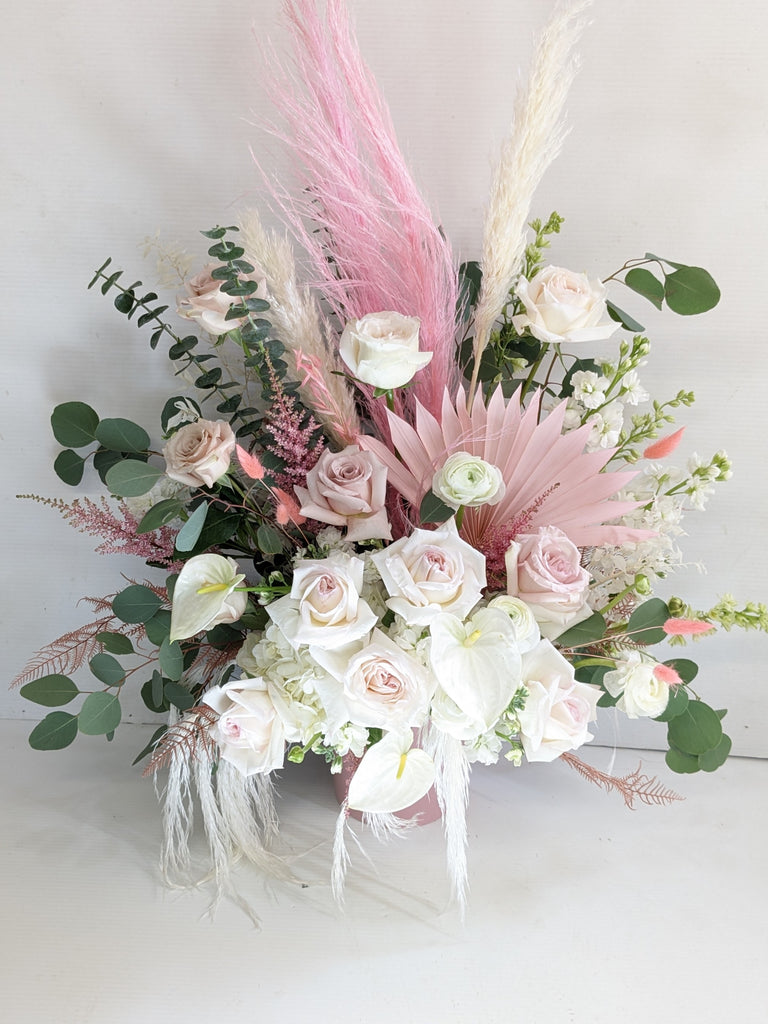 New Baby Girl Fresh & Dried Arrangement