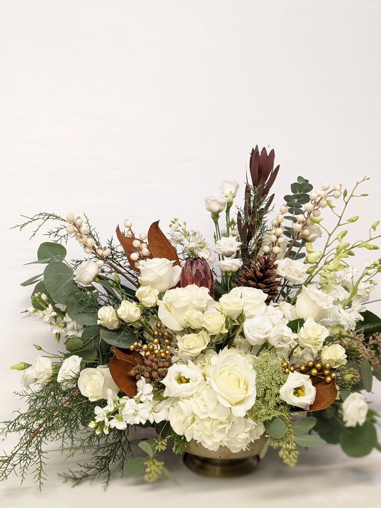Enchanted Gold Pedestal Arrangement