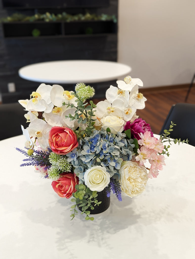 Artificial & Silk Amber Centrepiece