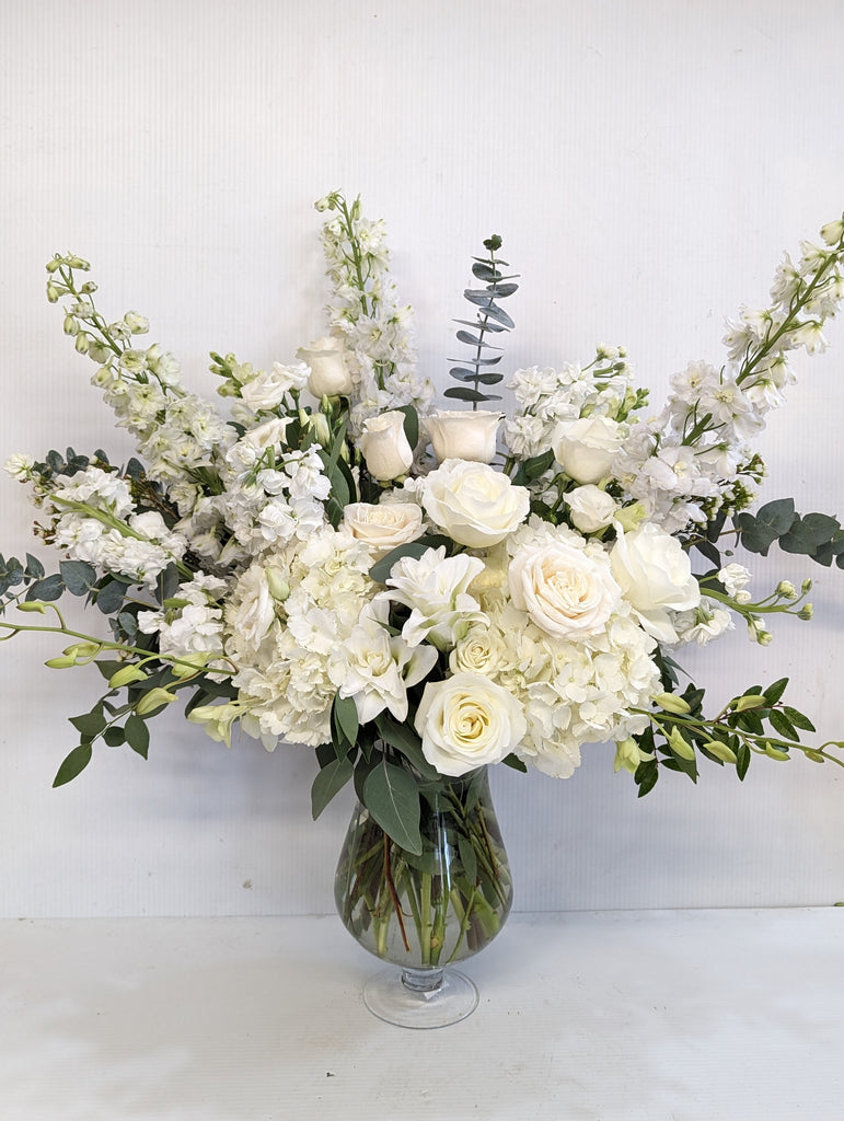 Clouds of White Vase Arrangement