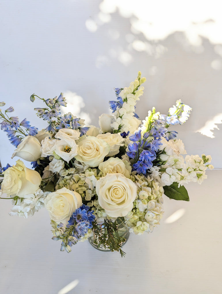 Ocean Blue & White Vase Arrangement