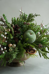 Artificial/Faux Holiday Apples & Berries Centrepiece