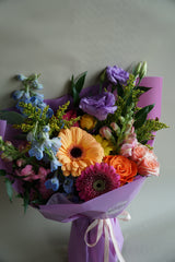 Vibrant & Colourful Hand-tied Bouquet