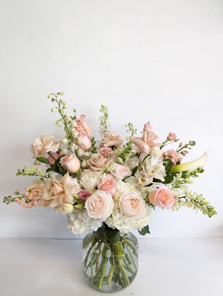 Dusty Rose Elegance Vase Arrangement