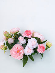 Faux Peonies & Roses Centrepiece