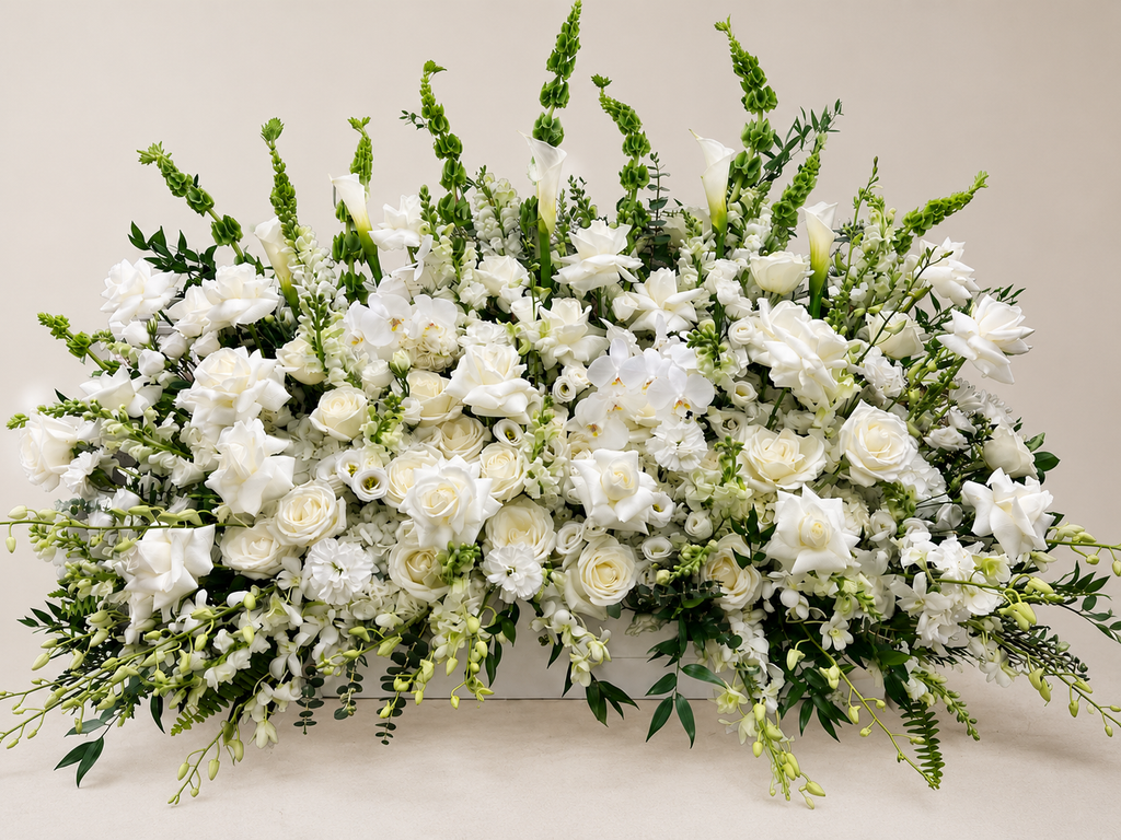 The Grandest White Garden Arrangement