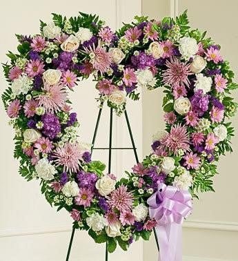 Always Remember Heart Tribute - Lavender - Beaudry Flowers