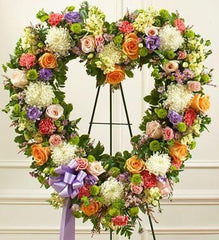 Always Remember Heart Tribute - Pastel - Beaudry Flowers