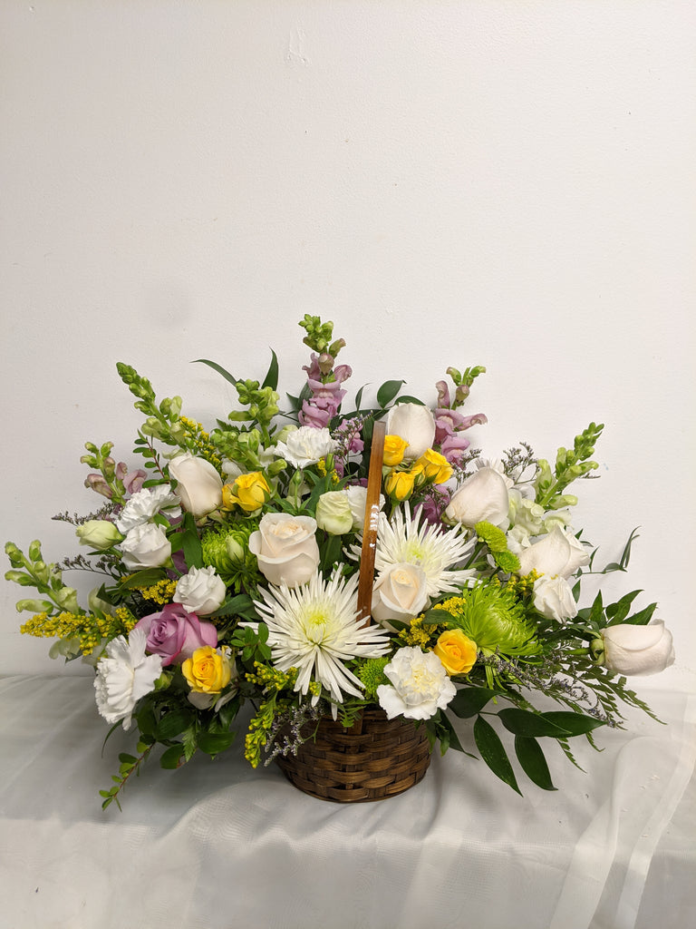 New Baby Girl Fresh & Dried Arrangement – Beaudry Flowers